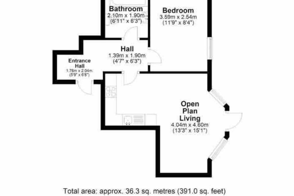 Stylish One Bedroom Central Bournemouth Flat المظهر الخارجي الصورة